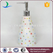 YSb40005-02-ld glazed ceramic bath set liquid soap dispenser